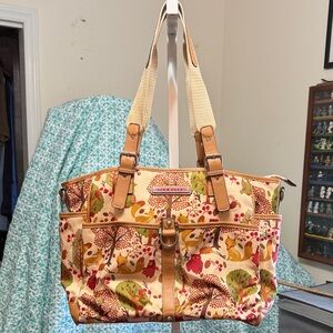 Lily Bloom Multicolor Baby Bag with Nature Print